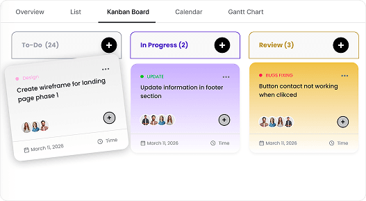Working directly from a Kanban card